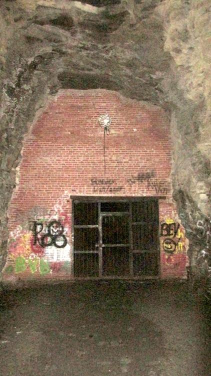 This is the room that Clemson University Ag Dept. added for the aging of Blue Cheese in the ideal conditions of the tunnel.