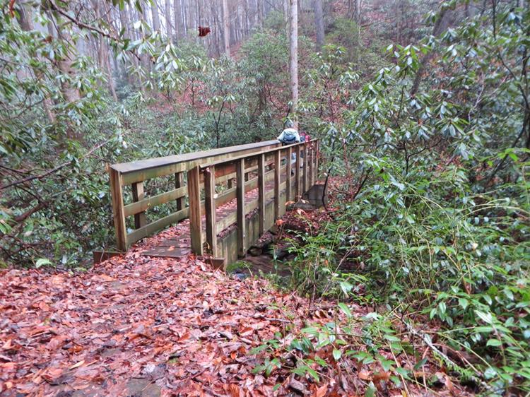 Footbridge across a creek