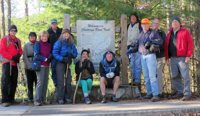 The OFHC gang for today's hike. (l-r) Jim Driggers, Greta Driggers, Cathy Martin, Vic Robson, Carole Wintle, Trushna Nadig, Stephen Gales, Joe Collins, Phil Brownrigg, Mike Bell and Bill Hunt.