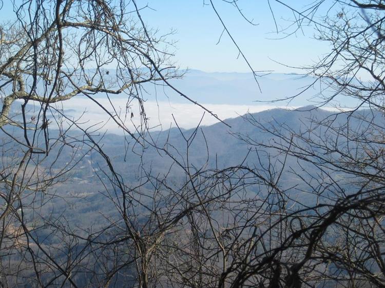 Cloud hanging in the valley