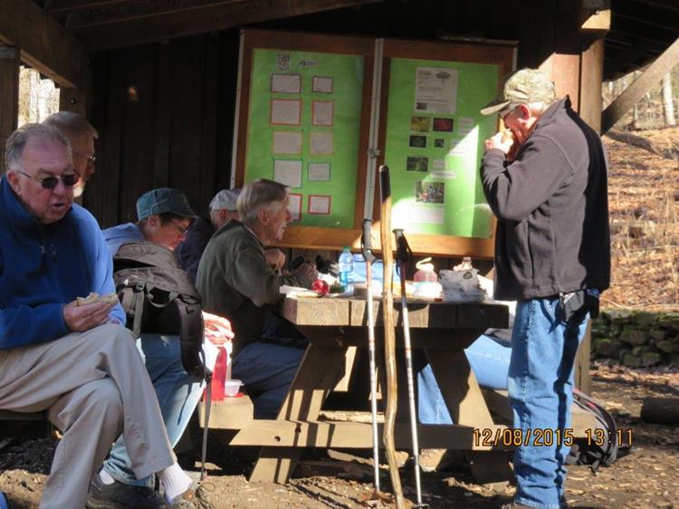 Lunchtime at the Rock Gap Shelter!