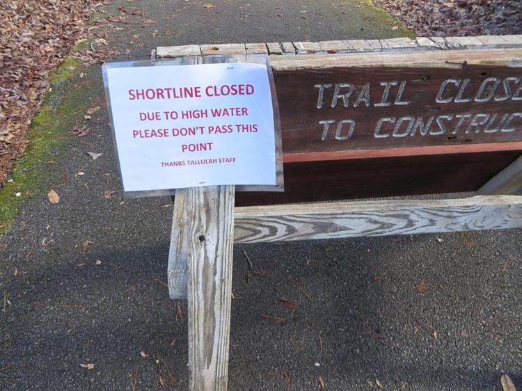 They had to close the trail.