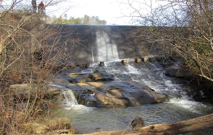 At the end of the Lake Russell Loop, we pass by Nancytown Lake Dam.
