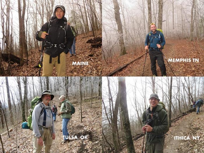 We met these thru-hikers 18 miles into their 2,200 mi. journey.
