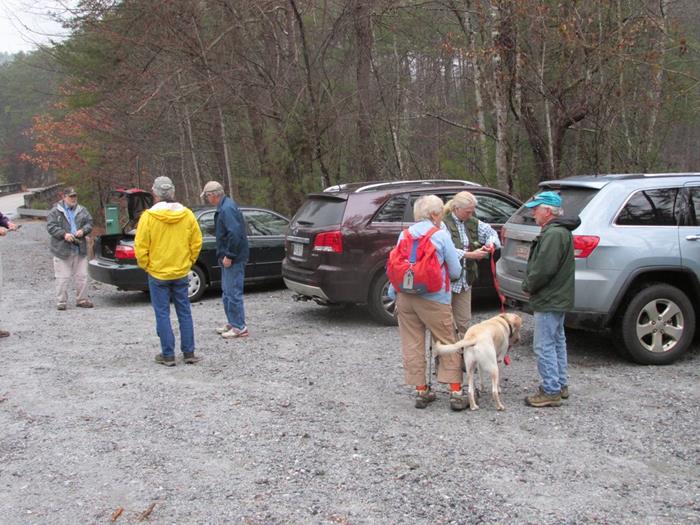 Parking at the historic Tallulah Falls Jail.