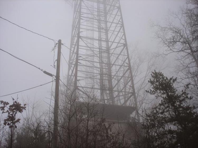 Communication Tower at the summit of Currahee.