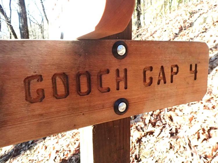 Marker near Woody Gap