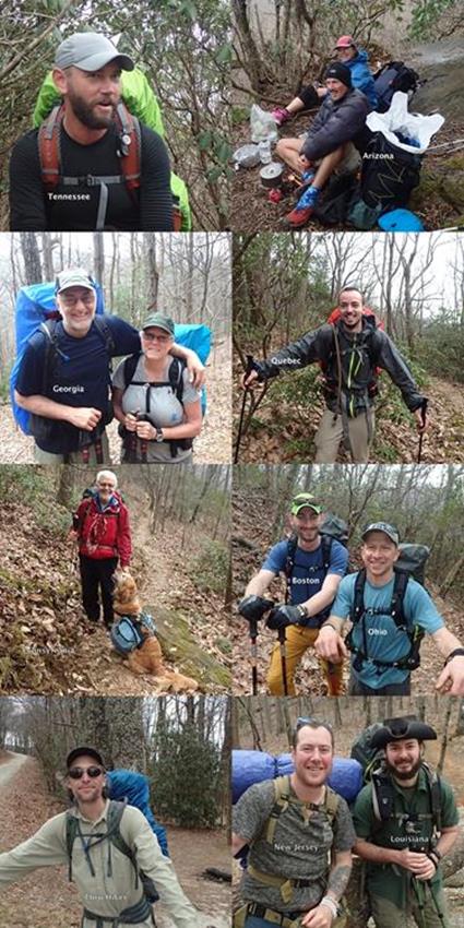 12 Thru-hikers Today! Full sized photos in the additional photos at the bottom of this page.