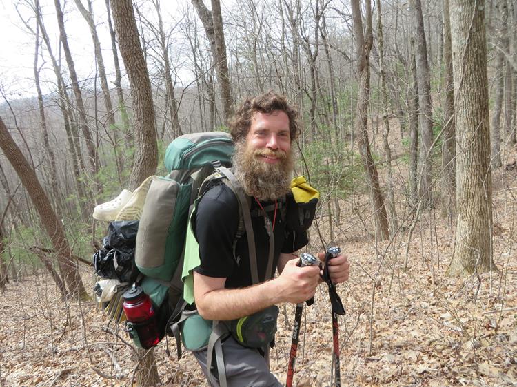 We met this thru-hiker who left Maine in July! He hiked through the hottest part of the summer and most of the winter. Only 14 miles to go!