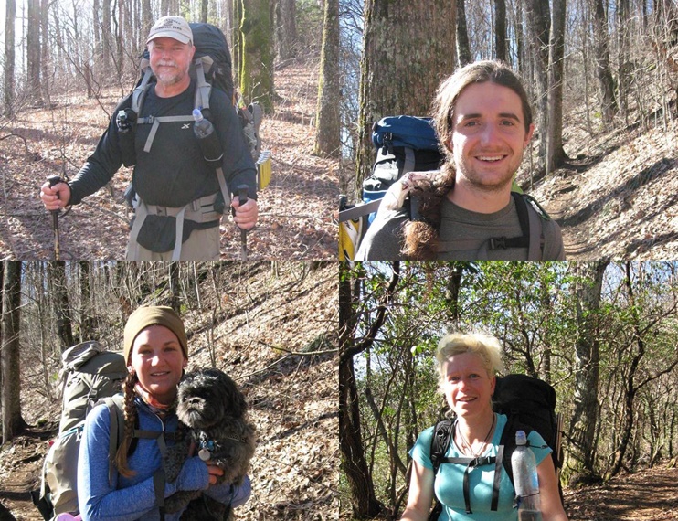 States or countries represented by the hikers today: Texas, Minnesota, Wisconsin, New York, California, New Jersey , Virginia, Maine, Georgia, Massachusetts, Florida, South Carolina, Louisiana, Nova Scotia, Australia and Peru.