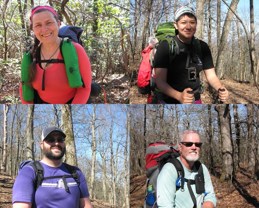 We met some of these same hikers last week back around the 14 mi mark of their journey.