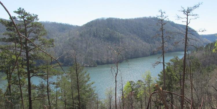 Here, we can see the upper fork of Tugalo Lake.