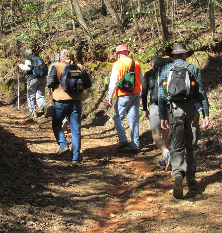 After lunch, we head back up the uphill portion of the trail.