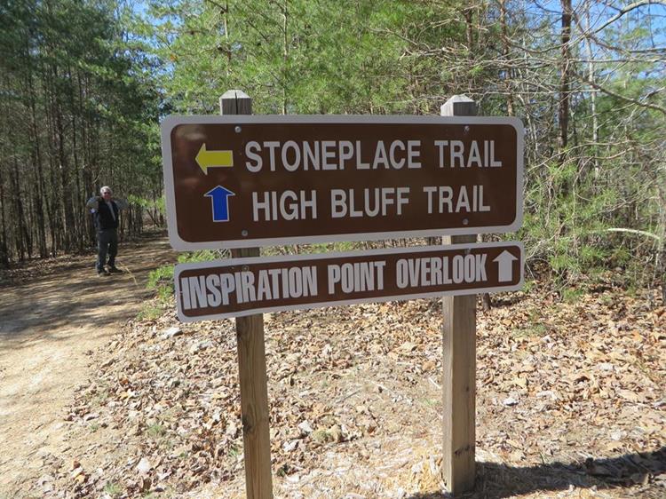 On the return trip, we loop out to Inspiration Point then back to the Interpretive Center.