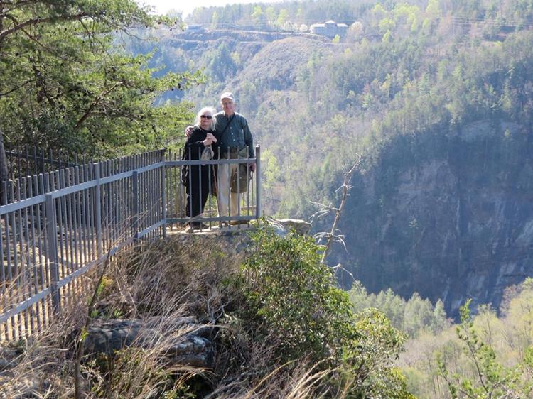 Inspiration Point - The highest of the viewpoints at Tallulah Gorge.