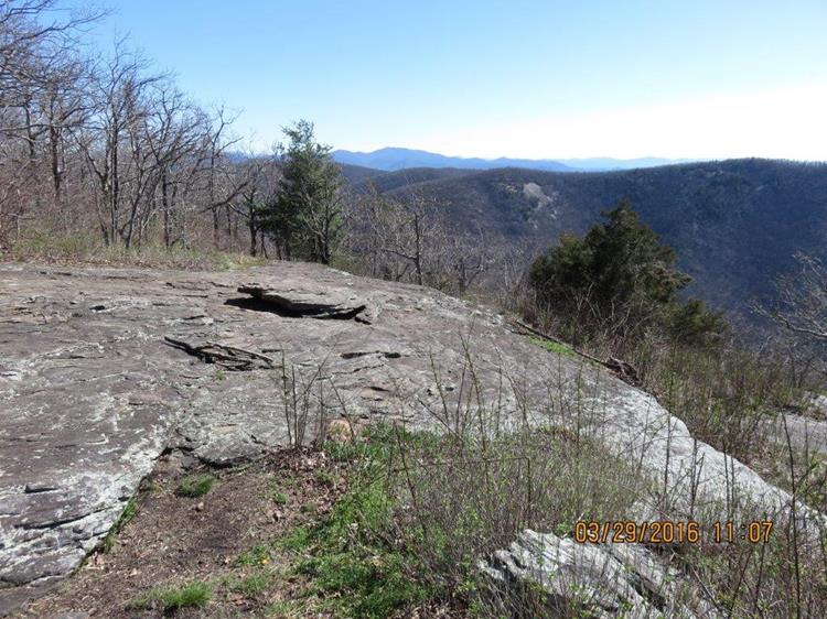 The summit of Cow Rock Mt.