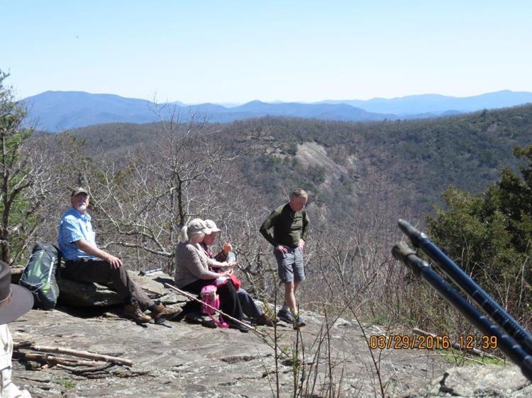 Lunchtime at Cow Rock.
