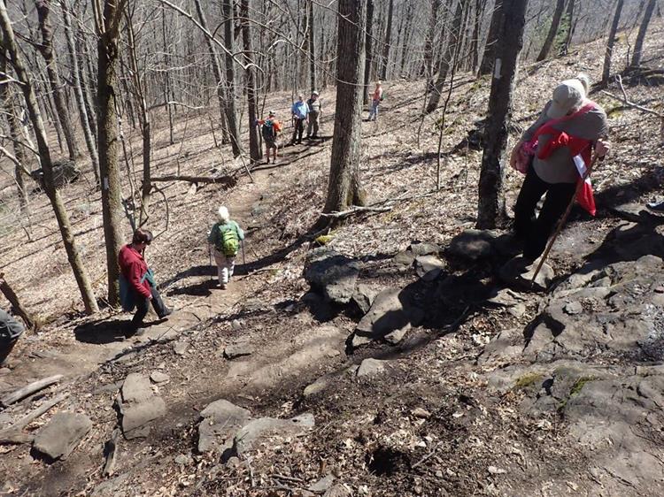 Downhill all the way back to Tesnatee Gap.