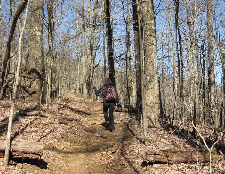 Headed up the first mountain.