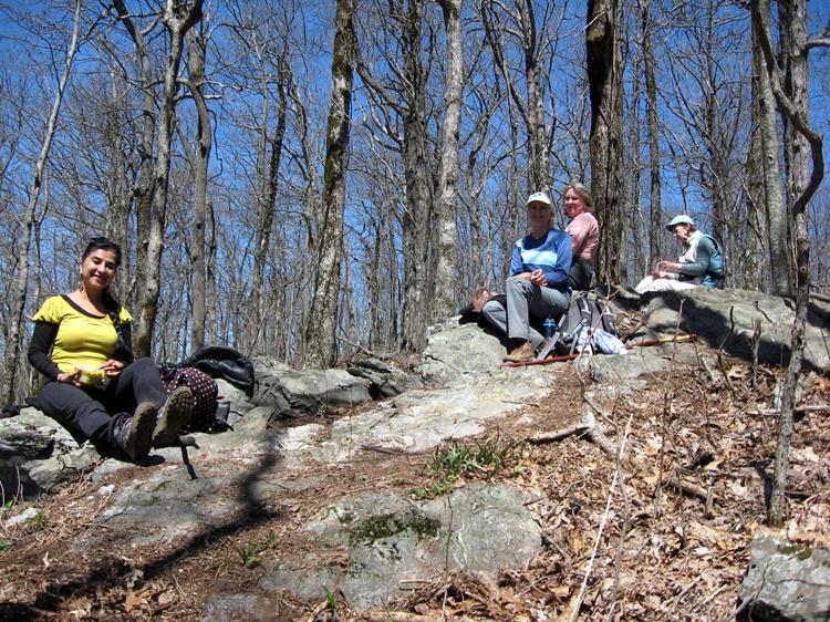 Lunchtime overlooking Hightower Gap