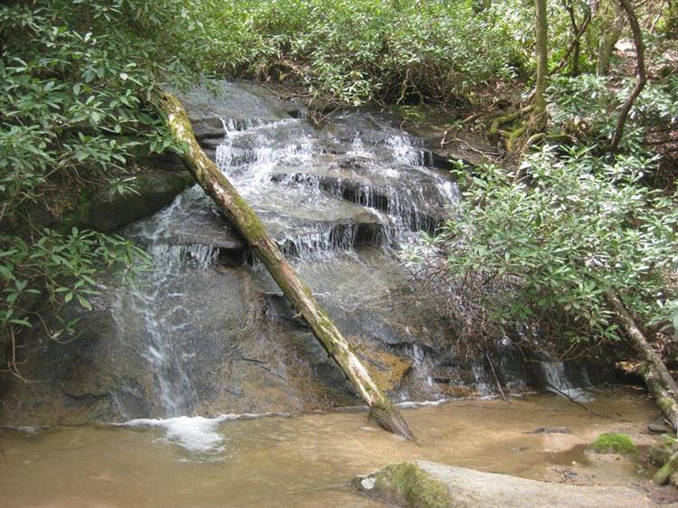 Beautiful falls about a half-mile out.