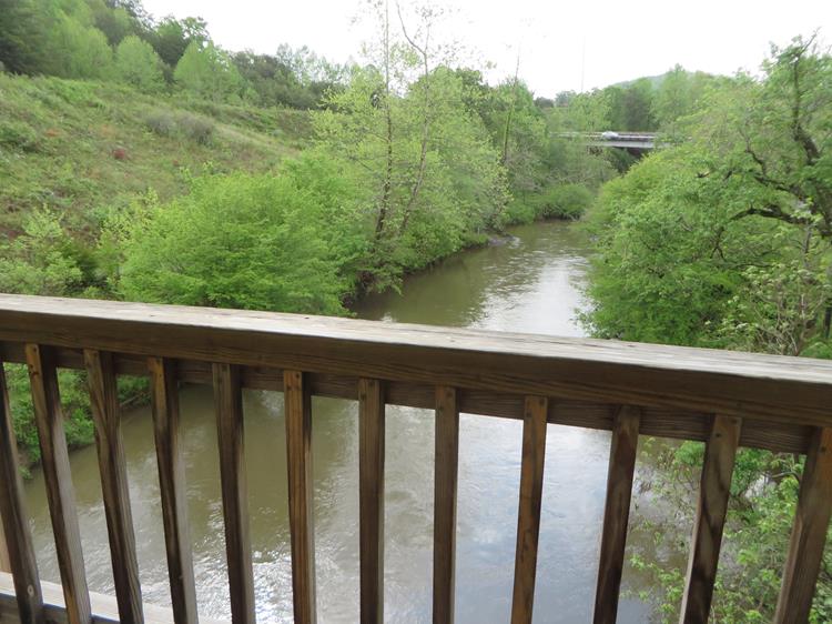 Looking up the river from the bridge