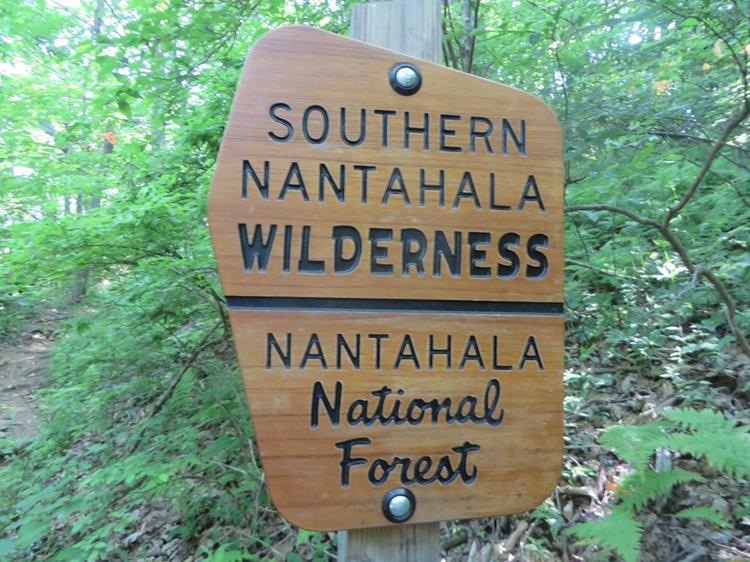 The old wilderness sign has been replaced with a nice new sign.