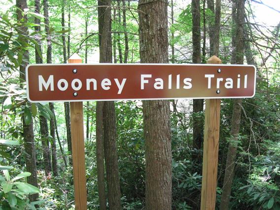 Next, we head down the road to the Mooney Falls Trail.