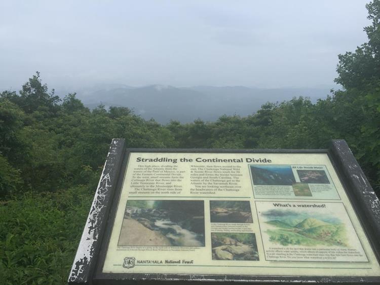 There are lots of nice educational signs across the rim of the mountain.