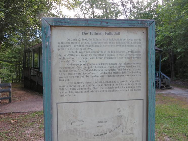 Sign at the Jail.