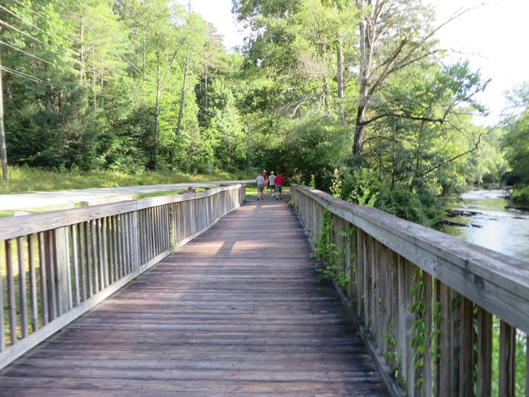 Now on the Shortline Trail along the river.
