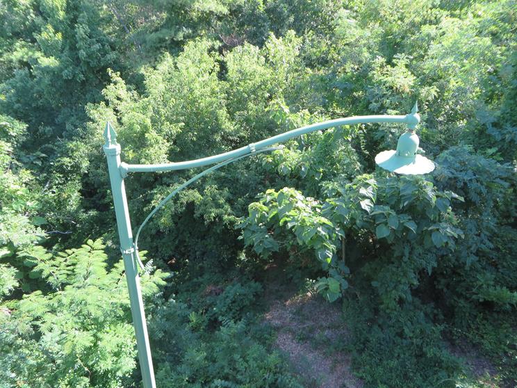 Vintage Tallulah Falls street light from the early 1900's