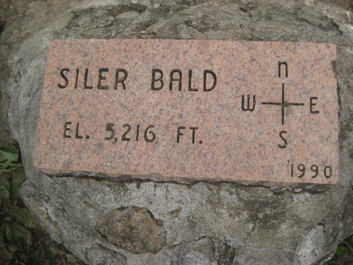 The marker at the summit.