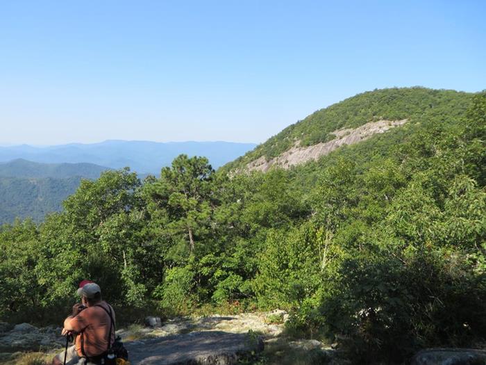 Back on the Bartram Trail we get this view of Whiterock Mountain across the way!