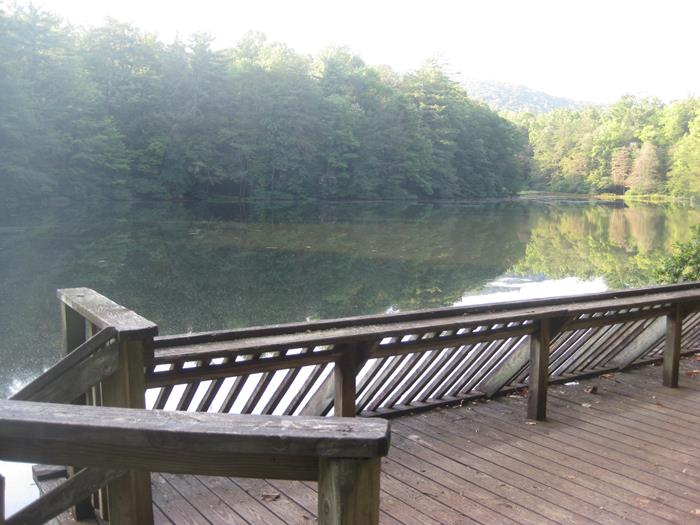 Observation deck near the dam.