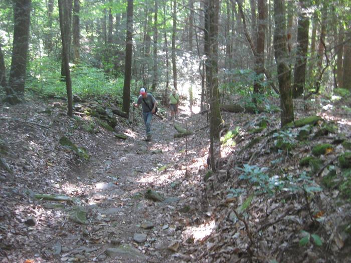 Climbing the mountain up to Miller Gap!