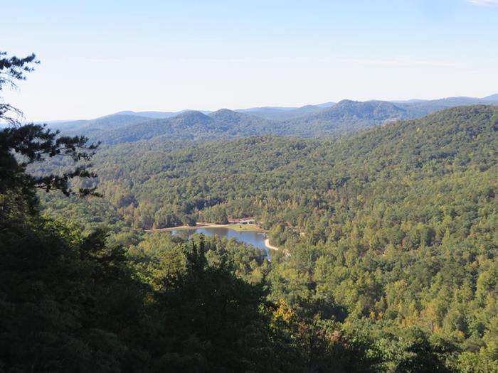 The beautiful view from Big Rock.