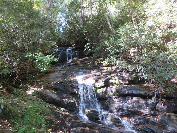The water level at the falls was very low due to prolonged drought.