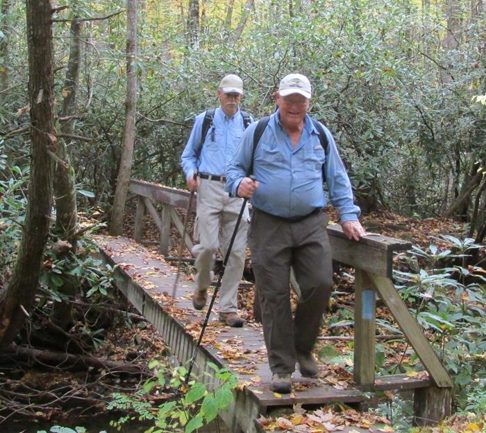 Several footbridges along the trail.