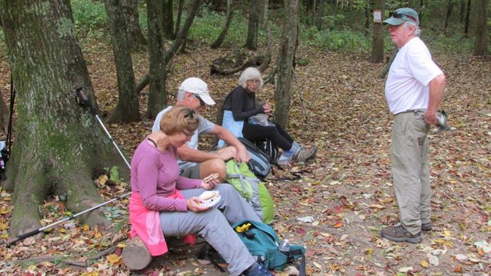 Lunchtime at Deep Gap.