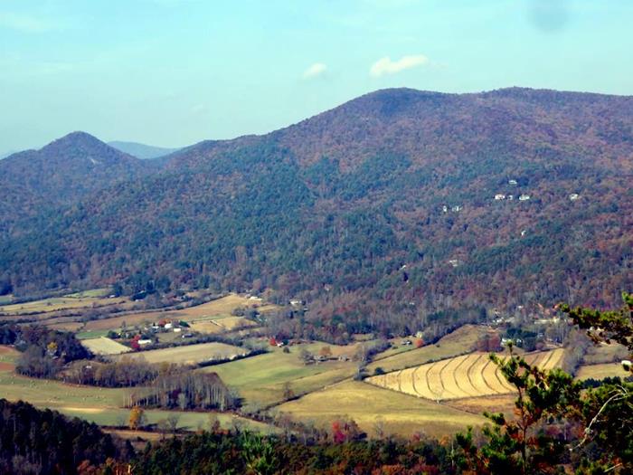 Beautiful farm community in the valley.