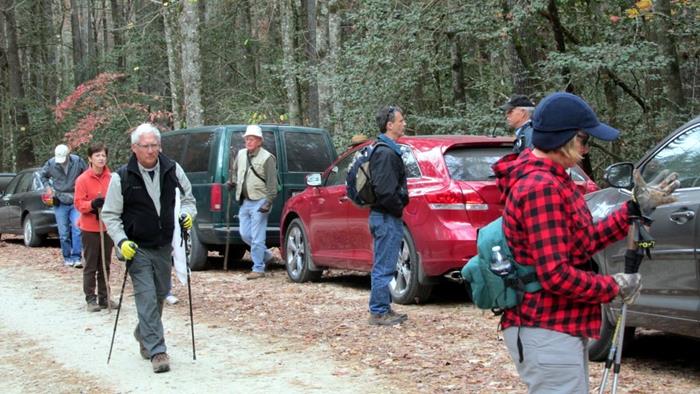 Trailhead on Burrell's Ford Rd.