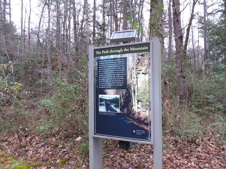 We hiked the Shortline Trail first. It follows the path of the old Tallulah Falls Railroad.