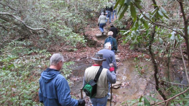 There are a couple of creek crossings.