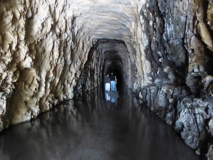 We did a short excursion into the tunnel then hiked down to Issaqueena Falls and the Blueride Railroad Trail.