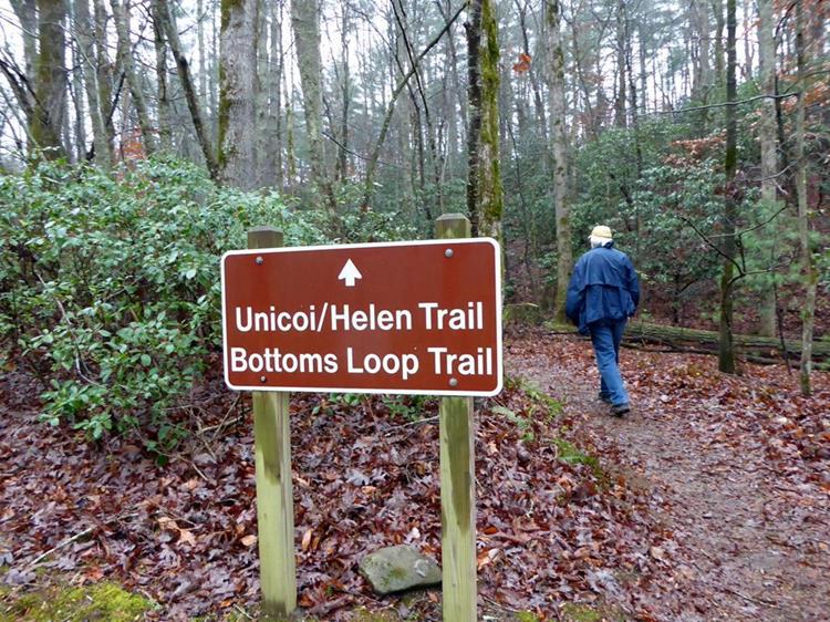Our two trails today.