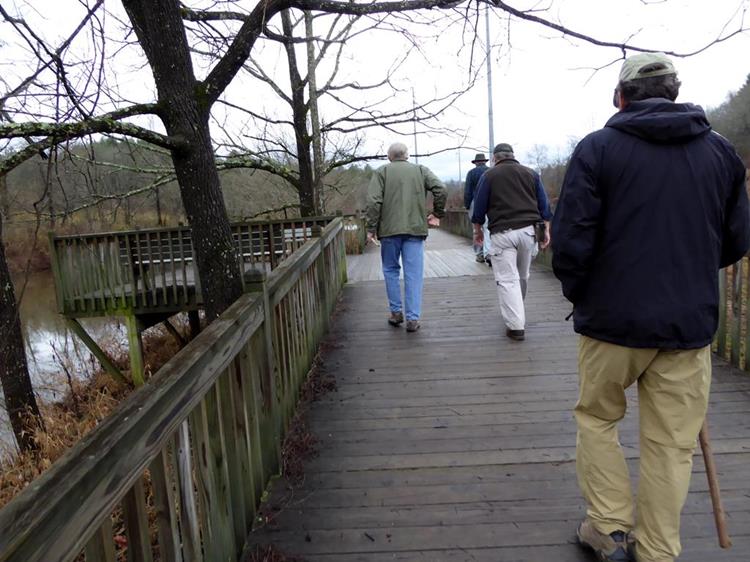 Nice boardwalk on the river near Tassee Park.