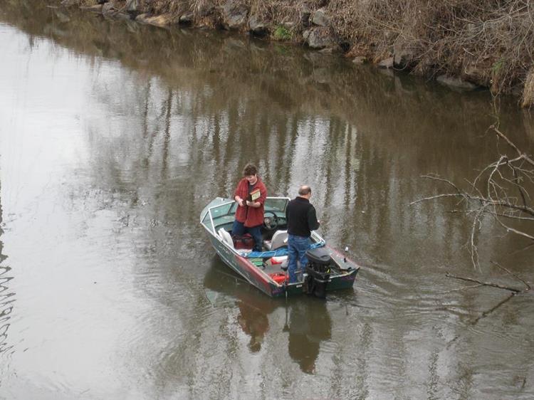 We saw some folks fishing on the river.