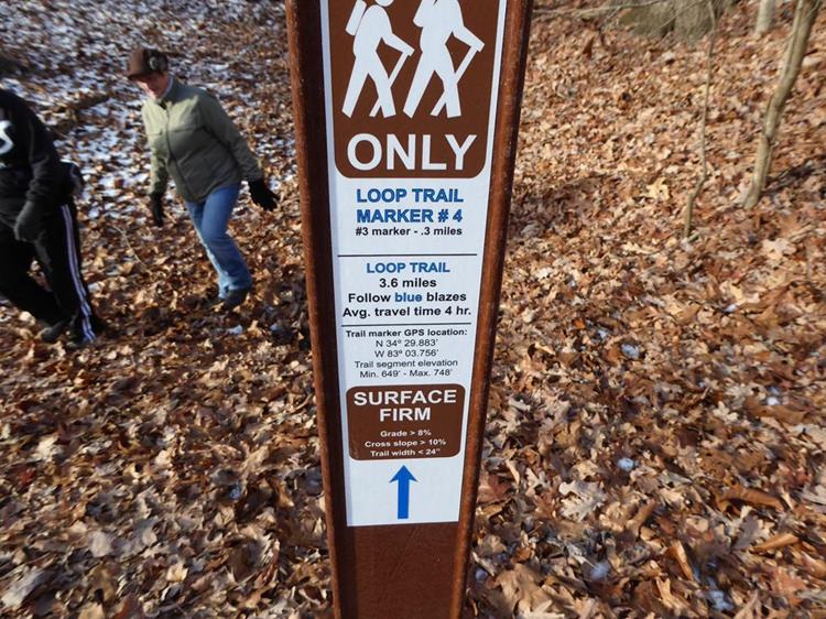 Lots of trail markers along the way.