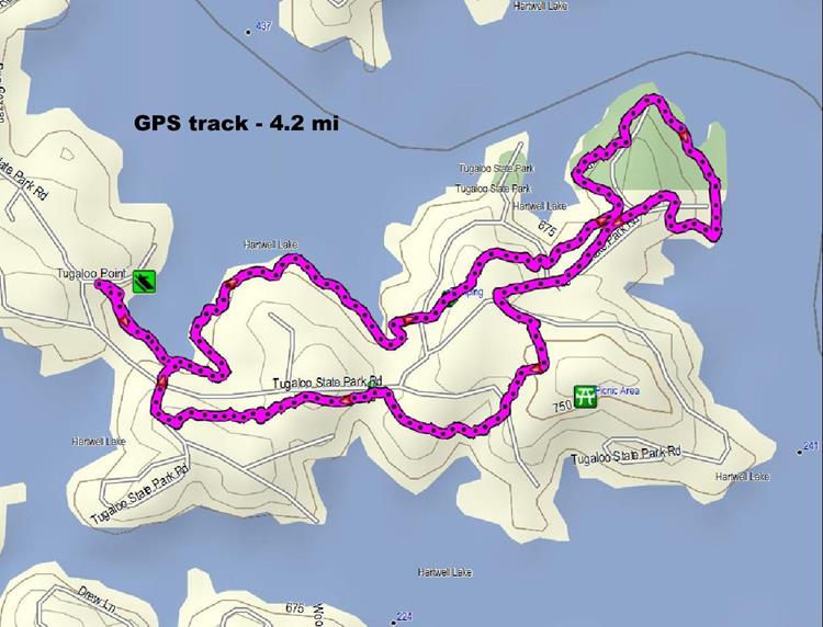 Our path today.